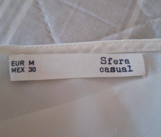 Top Sfera Blanco Talla S