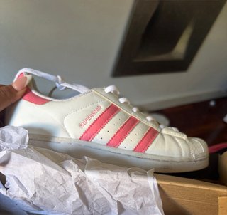 Zapatillas Adidas Superstar Blancas y Rosas