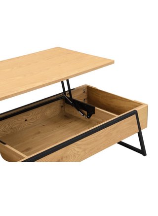 Mesa de centro elevable madera y metal ¡NUEVA!