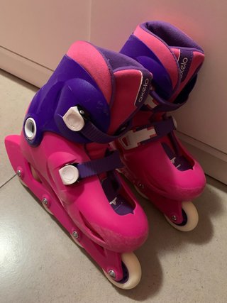 Patines en línea Oxelo rosas y morados