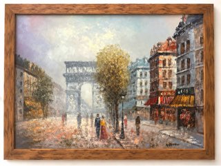 Cuadro Impresionista París Arco Triunfo