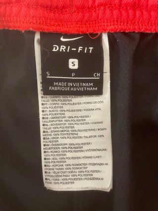 Pantalón chándal Nike Negro/Rojo Talla S