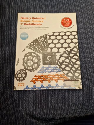 Libros de texto 1° bachillerato. Fisica y Química.