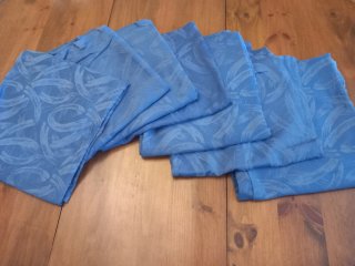 Lote 7 tovaglie blu anti-macchia