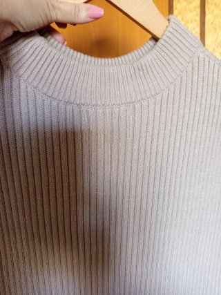 Jersey sin mangas beige mujer talla única
