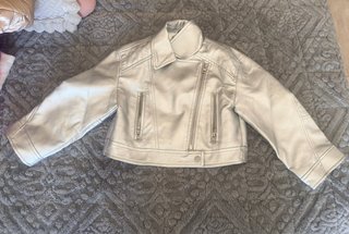 Chaqueta niña plateada