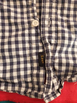Camisa Lee cuadros manga corta