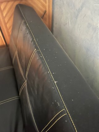 Sofá Cama Cuero Negro