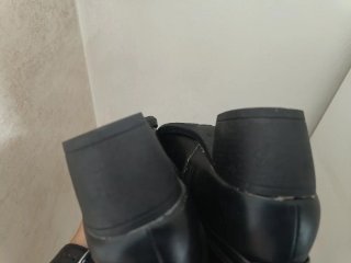Botas altas negras mujer con hebilla