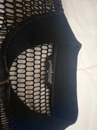 Chaqueta bomber negra de malla