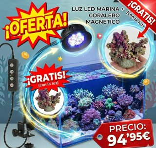 Luz Led Acuario Marino SPS/LPS + Coralero GRATIS!