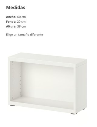 Estructura BESTÅ IKEA 60x20x38 CM