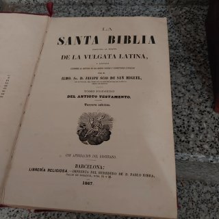 LA SANTA BIBLIA - 6 Tomos en 3 Volumenes.