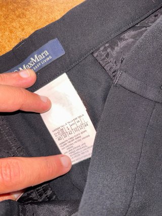 Pantaloni Max Mara donna misto lana taglia L