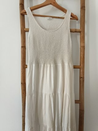 Vestido largo bohemio blanco