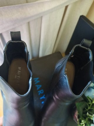Botines de tacón negros mujer