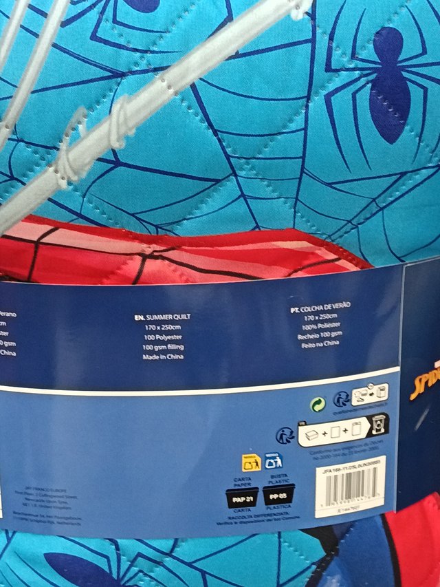 Colcha Bouti Spiderman 170x250