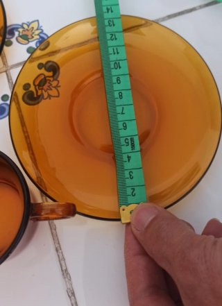Juego 12 Tazas Café Duralex Verdes y Marrones