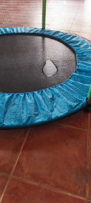 Cama elástica infantil con red de seguridad