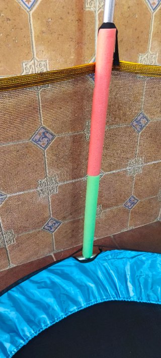 Cama elástica infantil con red de seguridad