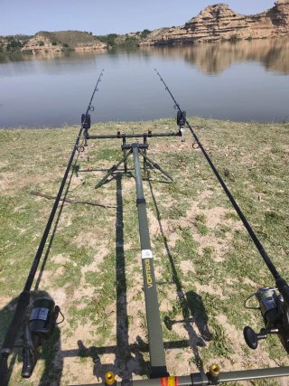 Equipo pesca carpfishing