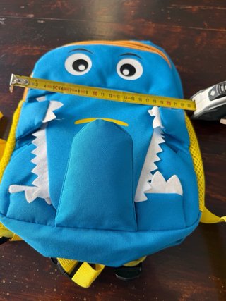 Zaino per bambini blu con design mostro
