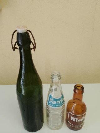 Lote Bottiglie: Fanta, Mahou e Acqua Ossigenata