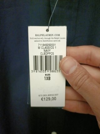 Camisa Polo Ralph Lauren Azul Talla XXL