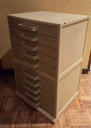 Mueble auxiliar oficina 10 cajones