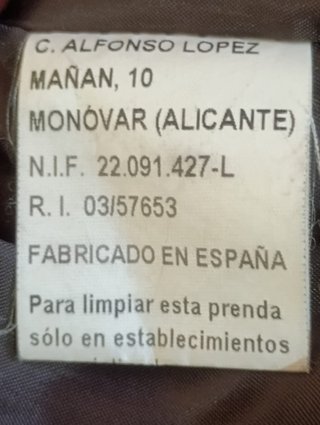 Chaqueta Piel Oveja Vintage Marrón