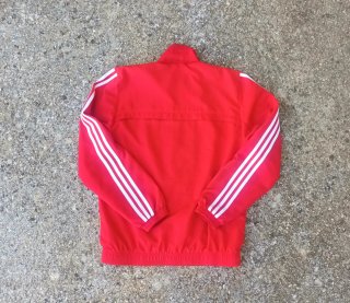 Adidas sudadera con cremallera vintage hombre roja