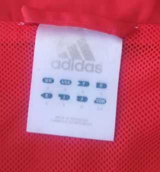 Adidas sudadera con cremallera vintage hombre roja