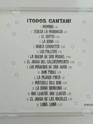 4 CDs Infantiles: Canciones Nacim. y Todos Cantan