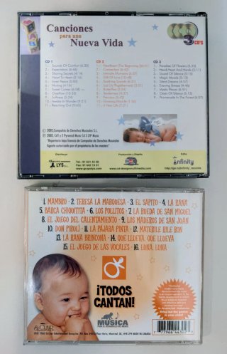 4 CDs Infantiles: Canciones Nacim. y Todos Cantan