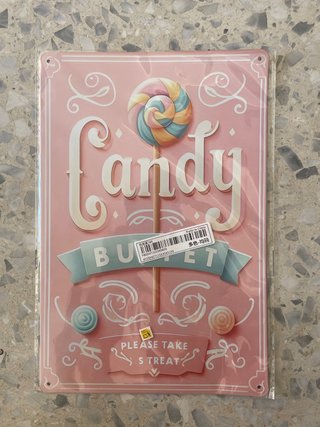 Cartel Candy Bar Rosa
