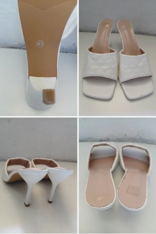 Sandalo aperto bianco taglia 43