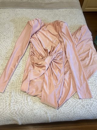 Vestido largo rosa Halibuy