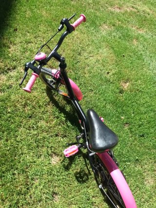 Bicicleta Infantil Btwin Rosa Negra