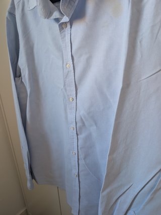 Camisa Oxford Azul Massimo Dutti Talla XL