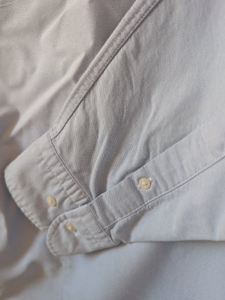 Camisa Oxford Azul Massimo Dutti Talla XL