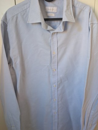 Camisa Oxford Azul Massimo Dutti Talla XL