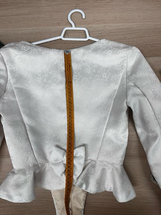 Corpiño blanco brocado con escote cuadrado