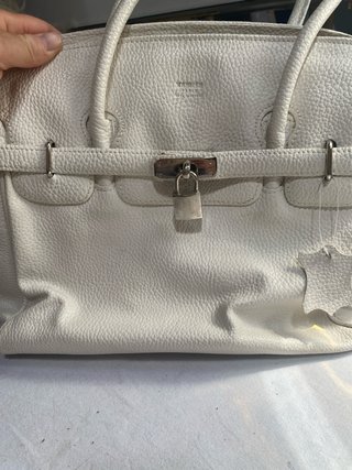 Bolso Hermes Kelly Piel Blanco