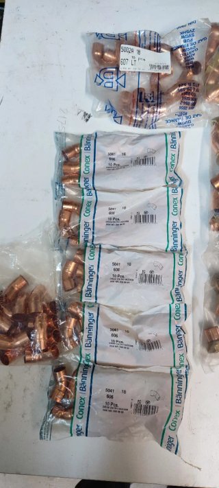 Piezas de Cobre para Fontanería