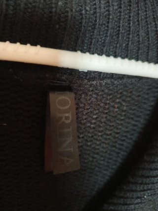 Chaqueta de punto negra mujer