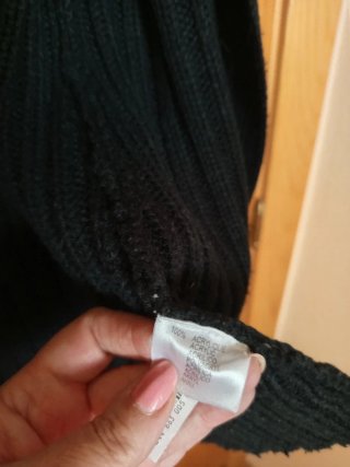 Chaqueta de punto negra mujer