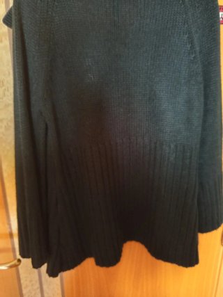 Chaqueta de punto negra mujer