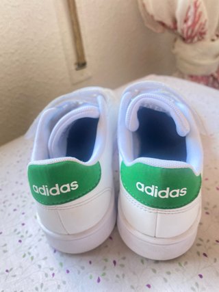 Zapatillas Adidas Talla 35 Velcro Blancas
