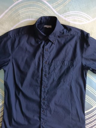 Camisa Tex .TM Azul Marino Sin Estrenar