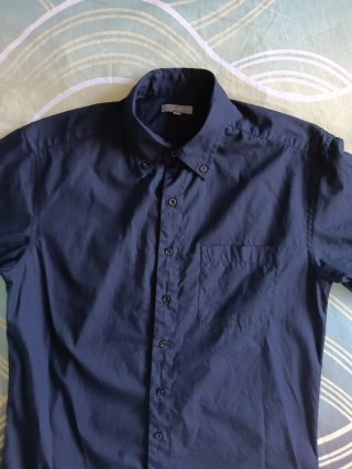 Camisa Tex .TM Azul Marino Sin Estrenar